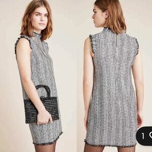 NWOT Anthropologie Eri & Ali Tori Metallic Tweed Shift Dress